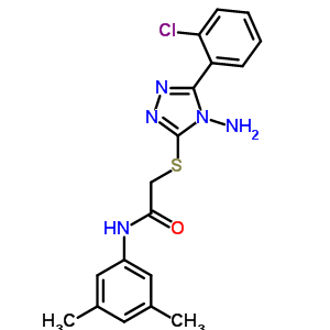 4873-18-1  2-{[4-amino-5-(2-chlorophenyl)-4H-1,2,4-triazol-3-yl]sulfanyl}-N-(3,5-dimethylphenyl)acetamide