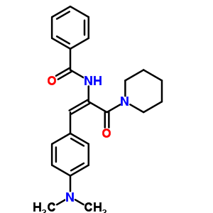 51921-68-7  N-[(1E)-1-[4-(dimethylamino)phenyl]-3-oxo-3-(piperidin-1-yl)prop-1-en-2-yl]benzamide