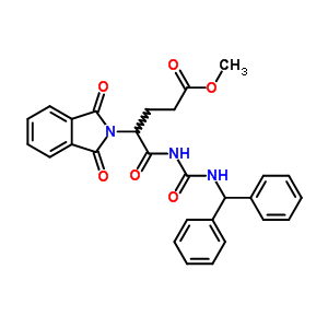 5530-32-5  methyl 4-(1,3-dioxo-1,3-dihydro-2H-isoindol-2-yl)-5-{[(diphenylmethyl)carbamoyl]amino}-5-oxopentanoate