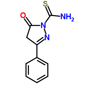 58197-04-9  5-oxo-3-phenyl-4,5-dihydro-1H-pyrazole-1-carbothioamide