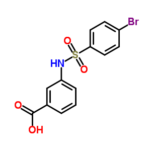 59256-24-5  3-{[(4-bromophenyl)sulfonyl]amino}benzoic acid