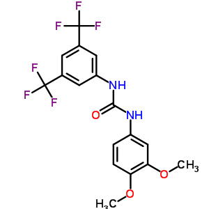 6047-43-4  1-[3,5-bis(trifluoromethyl)phenyl]-3-(3,4-dimethoxyphenyl)urea