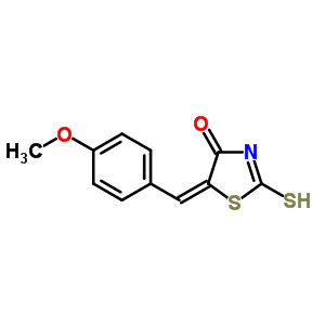 81154-16-7  (5E)-5-(4-methoxybenzylidene)-2-sulfanyl-1,3-thiazol-4(5H)-one