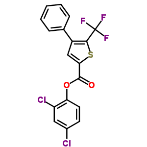 256348-21-7  2,4-dichlorophenyl 4-phenyl-5-(trifluoromethyl)thiophene-2-carboxylate 256348-21-7  2,4-dichlorophenyl 4-phenyl-5-(trifluoromethyl)thiophene-2-carboxylate