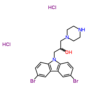 335165-68-9  1-(3,6-dibromo-9H-carbazol-9-yl)-3-piperazin-1-ylpropan-2-ol dihydrochloride