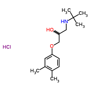 5360-55-4  1-(tert-butylamino)-3-(3,4-dimethylphenoxy)propan-2-ol hydrochloride