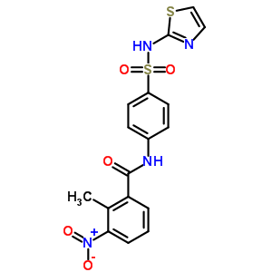 5566-19-8  2-methyl-3-nitro-N-[4-(1,3-thiazol-2-ylsulfamoyl)phenyl]benzamide