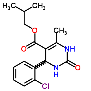 5603-16-7  2-methylpropyl 4-(2-chlorophenyl)-6-methyl-2-oxo-1,2,3,4-tetrahydropyrimidine-5-carboxylate