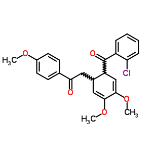 5613-32-1  2-{6-[(2-chlorophenyl)carbonyl]-3,4-dimethoxycyclohexa-2,4-dien-1-yl}-1-(4-methoxyphenyl)ethanone