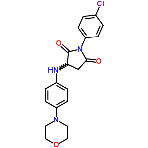 5761-70-6  1-(4-chlorophenyl)-3-[(4-morpholin-4-ylphenyl)amino]pyrrolidine-2,5-dione