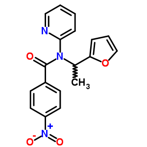 5875-75-2  N-(1-furan-2-ylethyl)-4-nitro-N-pyridin-2-ylbenzamide