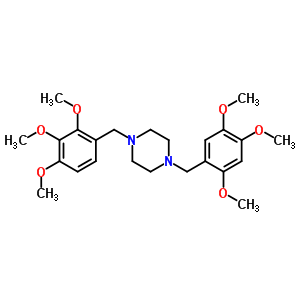 5882-80-4  1-(2,3,4-trimethoxybenzyl)-4-(2,4,5-trimethoxybenzyl)piperazine