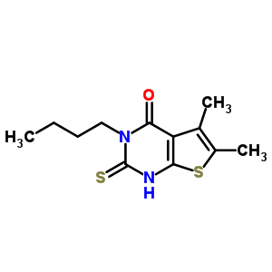 59898-61-2  3-butyl-5,6-dimethyl-2-thioxo-2,3-dihydrothieno[2,3-d]pyrimidin-4(1H)-one