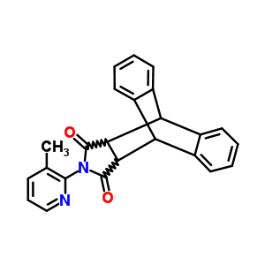 6033-09-6  17-(3-methylpyridin-2-yl)-17-azapentacyclo[6.6.5.0~2,7~.0~9,14~.0~15,19~]nonadeca-2,4,6,9,11,13-hexaene-16,18-dione (non-preferred name)