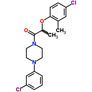 6117-11-9  1-[2-(4-chloro-2-methylphenoxy)propanoyl]-4-(3-chlorophenyl)piperazine