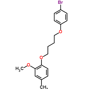 6452-40-0  1-[4-(4-bromophenoxy)butoxy]-2-methoxy-4-methylbenzene