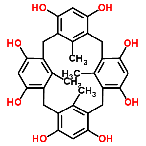 74708-10-4  25,26,27,28-tetramethylpentacyclo[19.3.1.1~3,7~.1~9,13~.1~15,19~]octacosa-1(25),3(28),4,6,9(27),10,12,15(26),16,18,21,23-dodecaene-4,6,10,12,16,18,22,24-octol