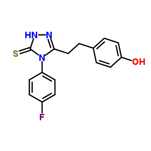 217487-47-3  4-(4-fluorophenyl)-5-[2-(4-hydroxyphenyl)ethyl]-2,4-dihydro-3H-1,2,4-triazole-3-thione
