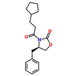 289677-10-7  (4R)-4-benzyl-3-(3-cyclopentylpropanoyl)-1,3-oxazolidin-2-one