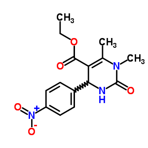 301319-39-1  ethyl 1,6-dimethyl-4-(4-nitrophenyl)-2-oxo-1,2,3,4-tetrahydropyrimidine-5-carboxylate