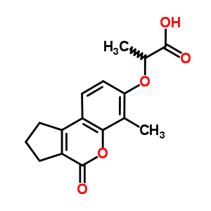 307548-90-9  2-[(6-methyl-4-oxo-1,2,3,4-tetrahydrocyclopenta[c]chromen-7-yl)oxy]propanoic acid