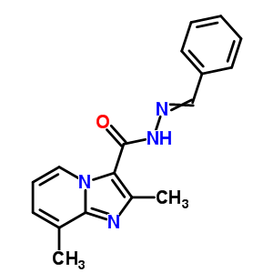 4743-19-5  2,8-dimethyl-N'-(phenylmethylidene)imidazo[1,2-a]pyridine-3-carbohydrazide