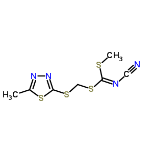 494763-19-8  methyl [(5-methyl-1,3,4-thiadiazol-2-yl)sulfanyl]methyl cyanodithioimidocarbonate