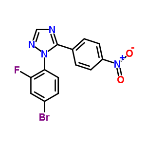 5474-07-7  1-(4-bromo-2-fluorophenyl)-5-(4-nitrophenyl)-1H-1,2,4-triazole