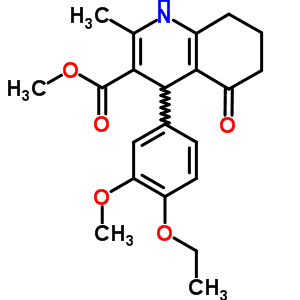 5475-01-4  methyl 4-(4-ethoxy-3-methoxyphenyl)-2-methyl-5-oxo-1,4,5,6,7,8-hexahydroquinoline-3-carboxylate