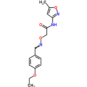 5592-20-1  2-{[(4-ethoxybenzylidene)amino]oxy}-N-(5-methyl-1,2-oxazol-3-yl)acetamide