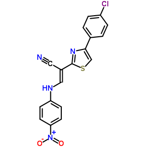 5624-72-6  (2E)-2-[4-(4-chlorophenyl)-1,3-thiazol-2-yl]-3-[(4-nitrophenyl)amino]prop-2-enenitrile