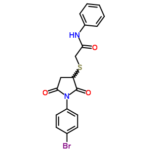 5668-71-3  2-{[1-(4-bromophenyl)-2,5-dioxopyrrolidin-3-yl]sulfanyl}-N-phenylacetamide