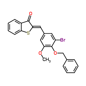 5679-56-1  (2Z)-2-[4-(benzyloxy)-3-bromo-5-methoxybenzylidene]-1-benzothiophen-3(2H)-one