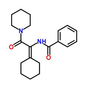 5866-52-4  N-(1-cyclohexylidene-2-oxo-2-piperidin-1-ylethyl)benzamide
