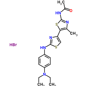 5933-25-5  N-(2-{[4-(diethylamino)phenyl]amino}-4'-methyl-4,5'-bi-1,3-thiazol-2'-yl)acetamide hydrobromide