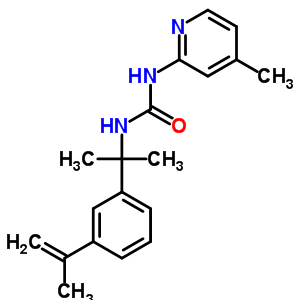 5978-30-3  1-(4-methylpyridin-2-yl)-3-{2-[3-(prop-1-en-2-yl)phenyl]propan-2-yl}urea