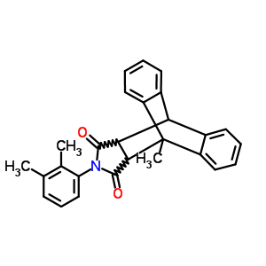 6077-56-1  17-(2,3-dimethylphenyl)-1-methyl-17-azapentacyclo[6.6.5.0~2,7~.0~9,14~.0~15,19~]nonadeca-2,4,6,9,11,13-hexaene-16,18-dione (non-preferred name)