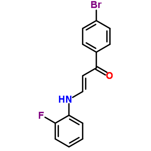 6090-78-4  (2E)-1-(4-bromophenyl)-3-[(2-fluorophenyl)amino]prop-2-en-1-one