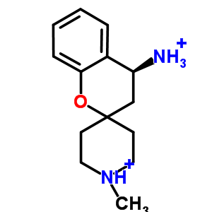 70505-90-7  (4R)-4-ammonio-1'-methyl-3,4-dihydrospiro[chromene-2,4'-piperidinium]