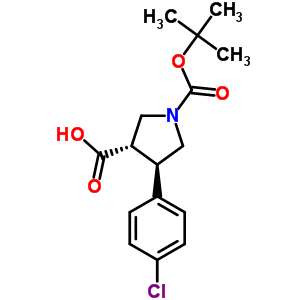 851485-00-2  (3S,4R)-1-(tert-butoxycarbonyl)-4-(4-chlorophenyl)pyrrolidine-3-carboxylic acid