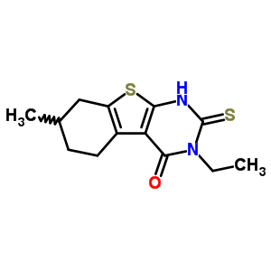 132605-26-6  3-ethyl-7-methyl-2-thioxo-2,3,5,6,7,8-hexahydro[1]benzothieno[2,3-d]pyrimidin-4(1H)-one