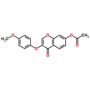 137988-15-9  3-(4-methoxyphenoxy)-4-oxo-4H-chromen-7-yl acetate
