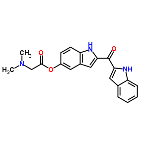 249762-75-2  2-(1H-indol-2-ylcarbonyl)-1H-indol-5-yl N,N-dimethylglycinate