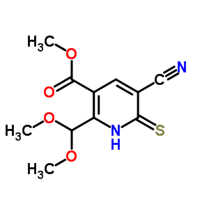 264225-72-1  methyl 5-cyano-2-(dimethoxymethyl)-6-thioxo-1,6-dihydropyridine-3-carboxylate