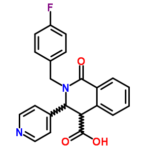 278782-55-1  2-(4-fluorobenzyl)-1-oxo-3-pyridin-4-yl-1,2,3,4-tetrahydroisoquinoline-4-carboxylic acid