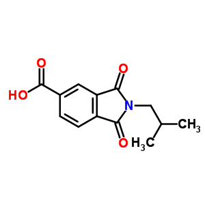 346716-89-0  2-(2-methylpropyl)-1,3-dioxo-2,3-dihydro-1H-isoindole-5-carboxylic acid