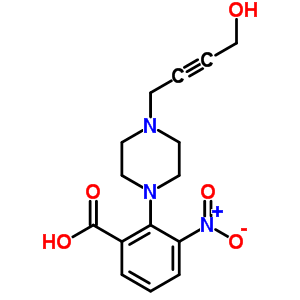 374063-97-5  2-[4-(4-hydroxybut-2-yn-1-yl)piperazin-1-yl]-3-nitrobenzoic acid