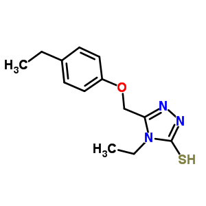 491647-36-0  4-ethyl-5-[(4-ethylphenoxy)methyl]-4H-1,2,4-triazole-3-thiol