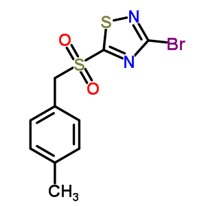 494763-25-6  3-bromo-5-[(4-methylbenzyl)sulfonyl]-1,2,4-thiadiazole