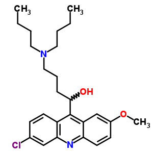 5398-82-3  1-(6-chloro-2-methoxyacridin-9-yl)-4-(dibutylamino)butan-1-ol